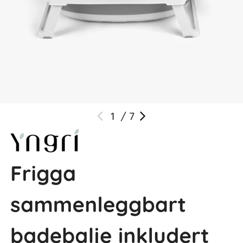 Yngri sammenleggbar badebalje