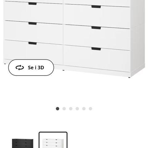 Nordli kommode fra Ikea