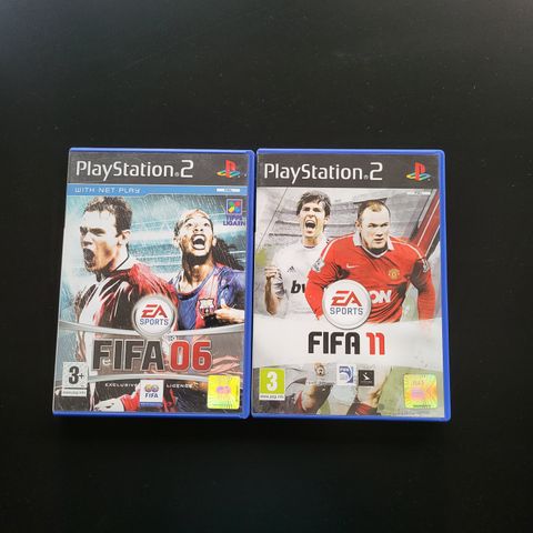 Playstation 2 - spill FIFA 06 og FIFA 11