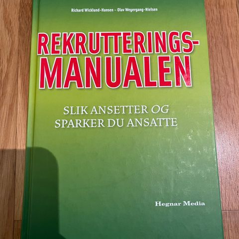 Lærebok i ledelse Rekrutteringsmanualen