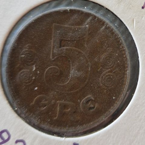 Danmark 5 Øre KM# 814.2 1921