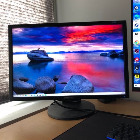 Samsung SyncMaster 2443 Perfekt som sekunder skjerm