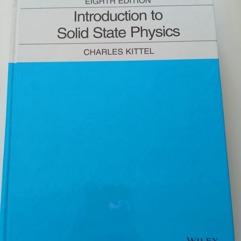 Introduction to Solid State Physics 8th edition