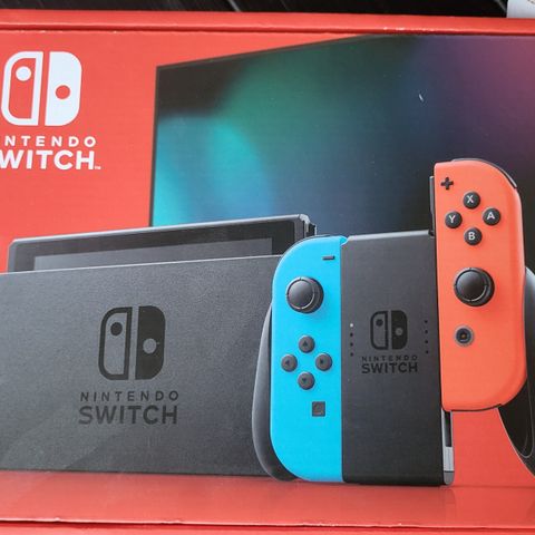 Nintendo Switch med 3 spill