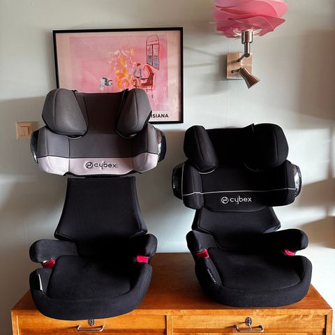 2stk beltestoler (3-12år)Cybex solution x2-fix