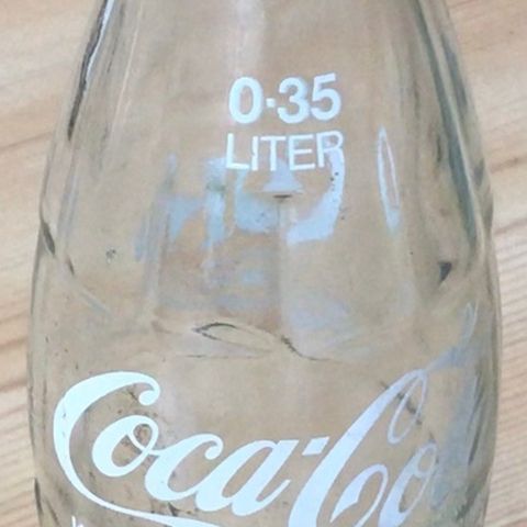 Coca-Cola flaske 0.35 LITER FRA 1976