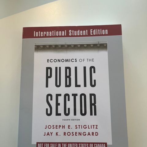 Economics of the Public Sector