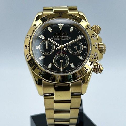 Gold Daytona Seiko Mod