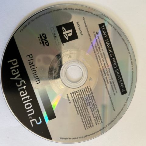 PlayStation 2 spill - Tony Hawk Pro skater 4