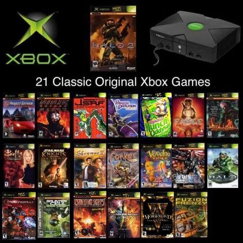 Kjøper gamle xbox classic spill