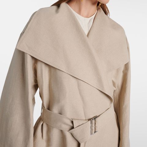 Toteme linen signatur coat