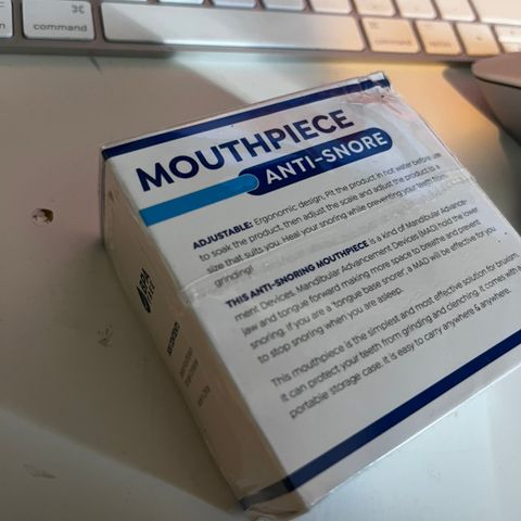 Anti snore mouthpiece