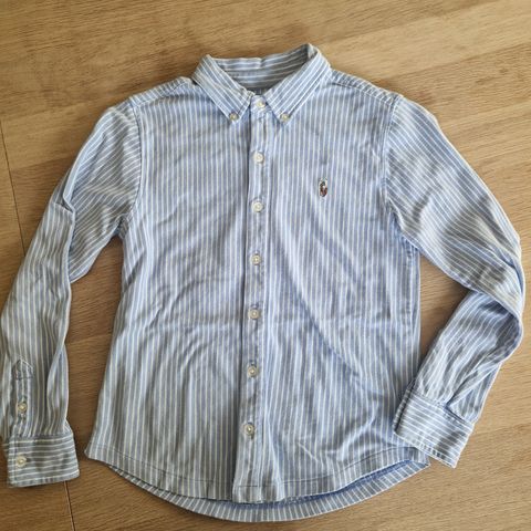 Ralph lauren Polo skjorte M 10-12år knit oxford