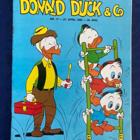 Donald Duck nr. 17 fra 1982 med 4 klistremerker