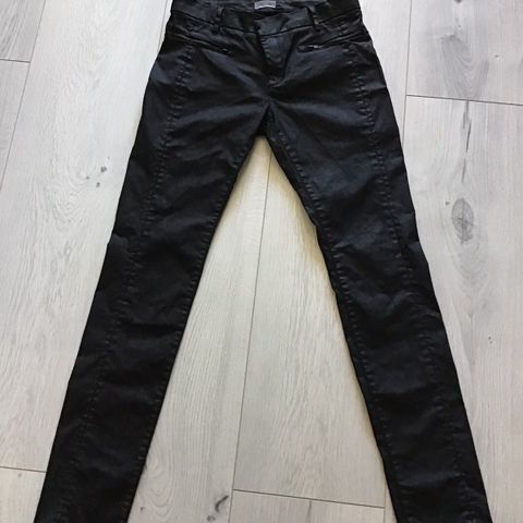 Filippa K, waxed zip jeans