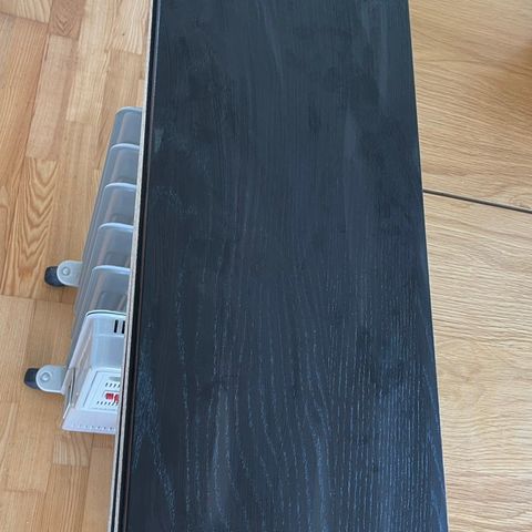 IKEA hylleplate,svart , 76x26cm