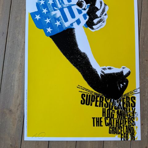 Konsertposter. Supersuckers. Design av Jeff Kleinsmith. Signert.