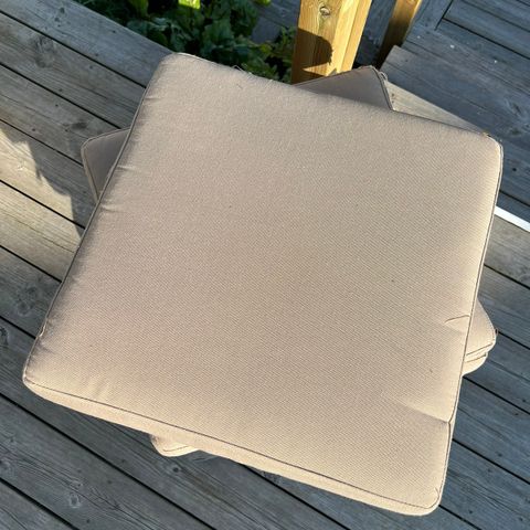 6x beige uteputer (45x45)