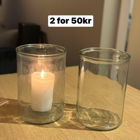 Fine lysholdere til høsten - 2 for 50kr