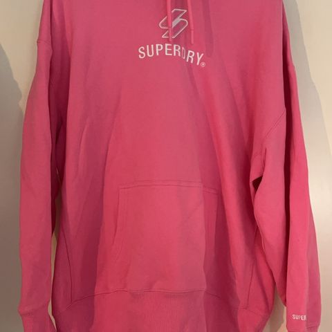 Pent brukt oversized Superdry hettegenser str M/L