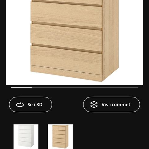 Malm kommode