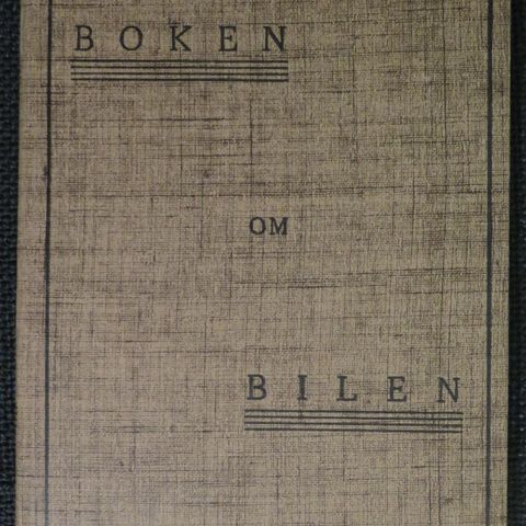 "BOKEN OM BILEN" fra 1948