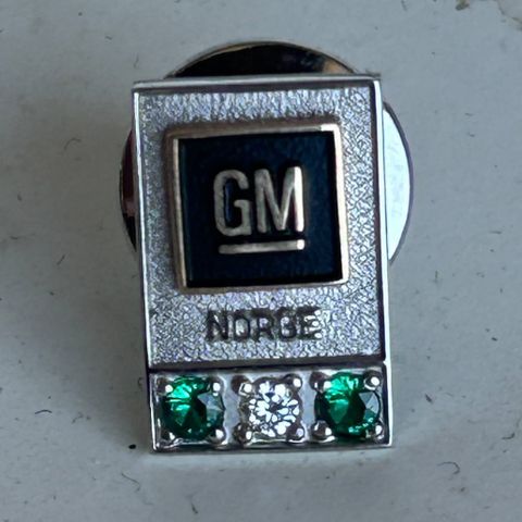 5 stk GM - 10K hvitt gull 9,4 gram, diamant, safir, rubin GM Norge Servicenåler