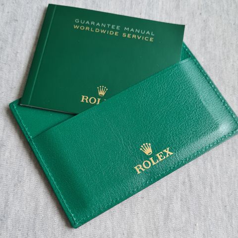 Rolex kortholder + booklet