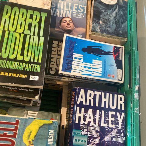 Diverse krim; Robert Ludlum, Bagley, Ruth Rendell