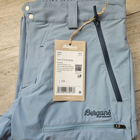 Bergans 3/4 shorts/kort bukse, M