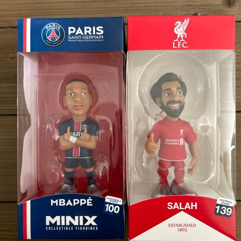 Salah og Mbappe figur figuirine Football stars