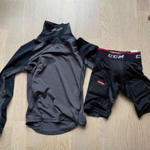 Genser m/ halsbeskytter og suspshorts, barn XS