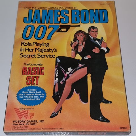 James Bond RPG rollespill (Victory Games)