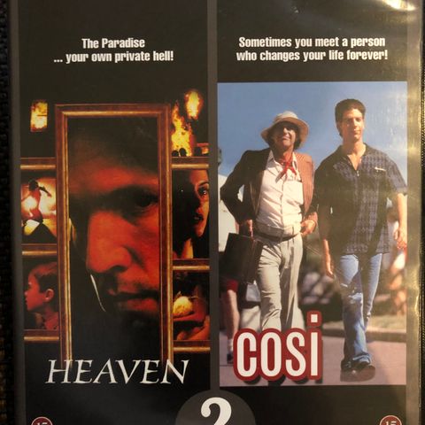 (DVD) Cosi & Heaven (1996/1998) Norsk tekst