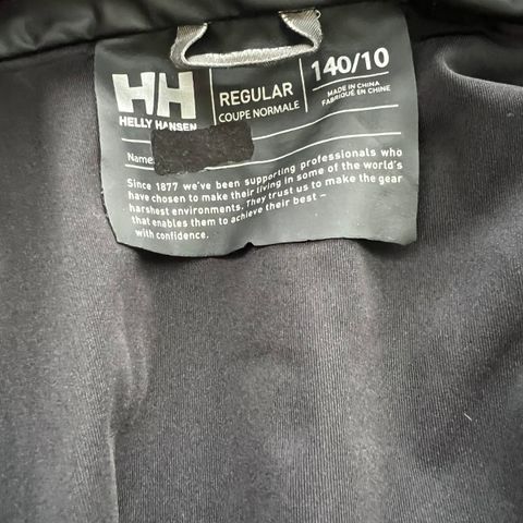 Helly Hansen regntøy str 140/ 10 år