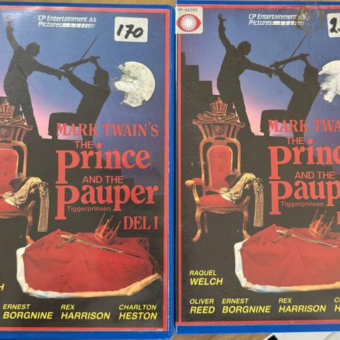 MARK TWAIN’s The Prince and the Pauper  Del 1 & Del 2 Vhs Eldre Film. ✨EVENTYR