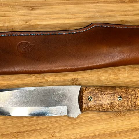 Håndlaget fulltang kniv RWL34/ bushcraftkniv/woodloreclone/BCreation  MS