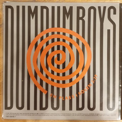 Dumdum Boys - En plass i solen / Plaster på såret - EP Singel Vinyl