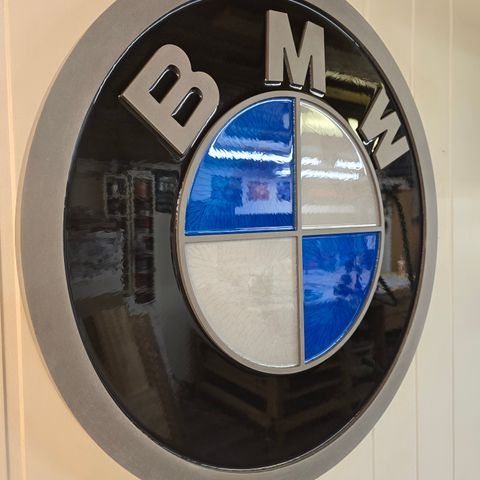 BMW Epoxy skilt Ø60