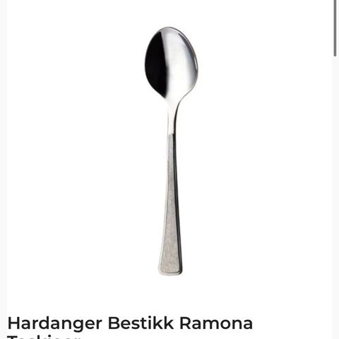 Hardanger bestikk Ramona teskjeer (2stk)