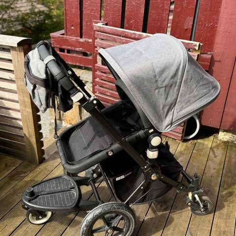 Bugaboo Cameleon Black med mye ekstrautstyr