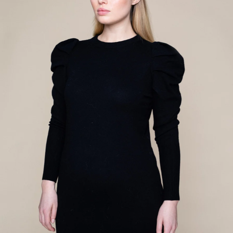 Ella & il Alberte Wool Dress Black