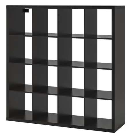 Expedit(Kallax) ikea hylle 4x4, sort