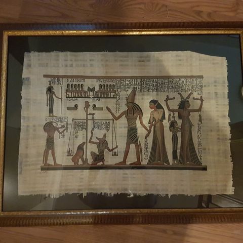 Papyrus bilde fra Egypt