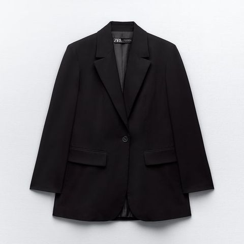 Ubrukt svart delikat blazer fra Zara str M