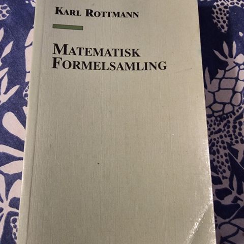 Matematisk formelsamling bok til IT matte