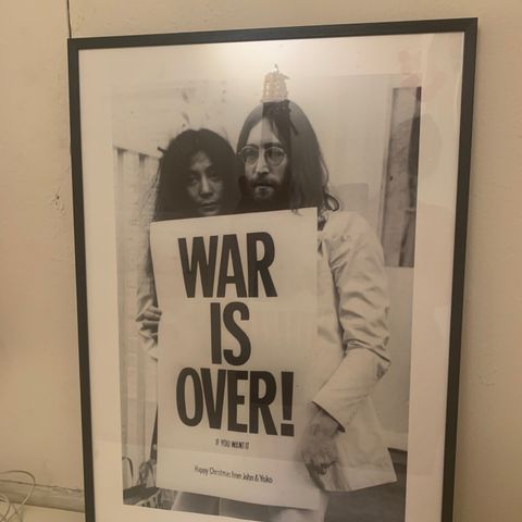 John & Yoko poster War is over