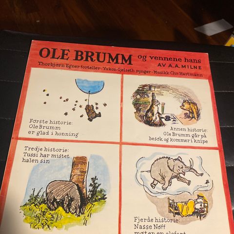 Thorbjørn Egner ** Ole Brumm Og Vennene Hans ** LP ** Første Plate