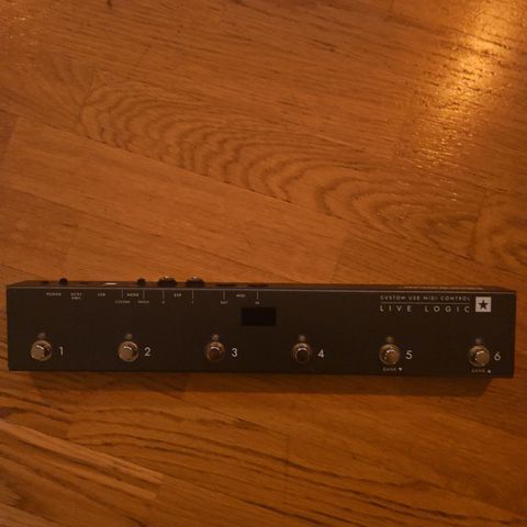 Blackstar Live Logic midi brett