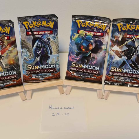 Pokemon: Burning Shadows Booster Packs - Full art